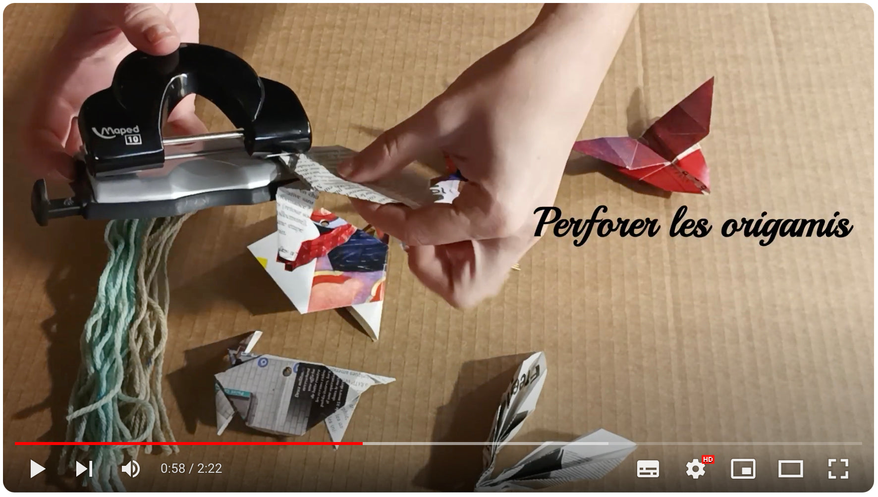 Charger la vidéo : 2. La suspension des origamis